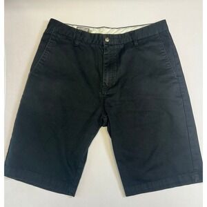 Volcom Men's 32 Black Frickin Modern Fit Chino Shorts Casual Flat Front‎ Skater